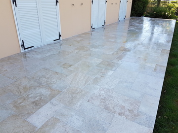 Pose de pavés et de dalles en pierres naturelles pour terrasse Pose de pavés et de dalles en pierres naturelles pour terrasse