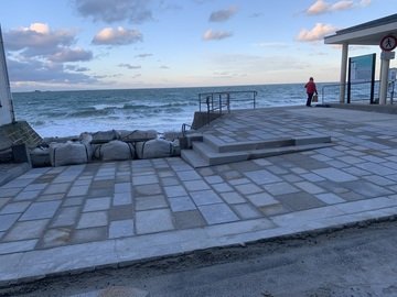 Construction de bordure en pierre naturelle