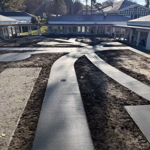 béton balayé pont piétin Blain